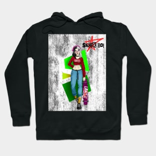 sk8er boi grunge background Hoodie